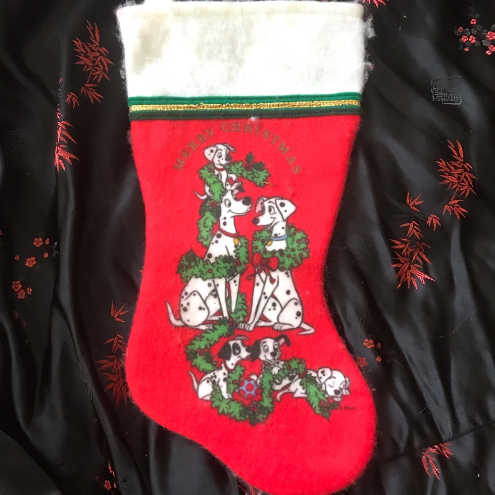 Vintage 101 Dalmatian Christmas Stocking